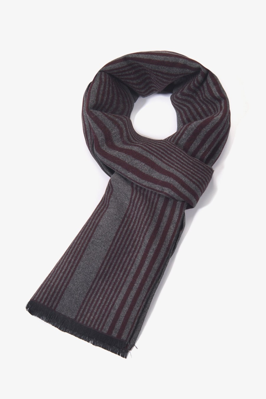 Shoes & Accessories Sunny Apparel Scarves & Gloves | Sunny Apparel | Pattern Scarf Burgundy