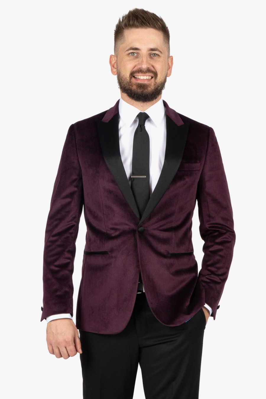 Suits Gibson Suit Jackets | Gibson | Solace Velvet Dinner Jacket Mahogany