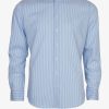 Clothing Abelard Casual Shirts | Abelard | Ladder Stripe Shirt Super Slim Blue