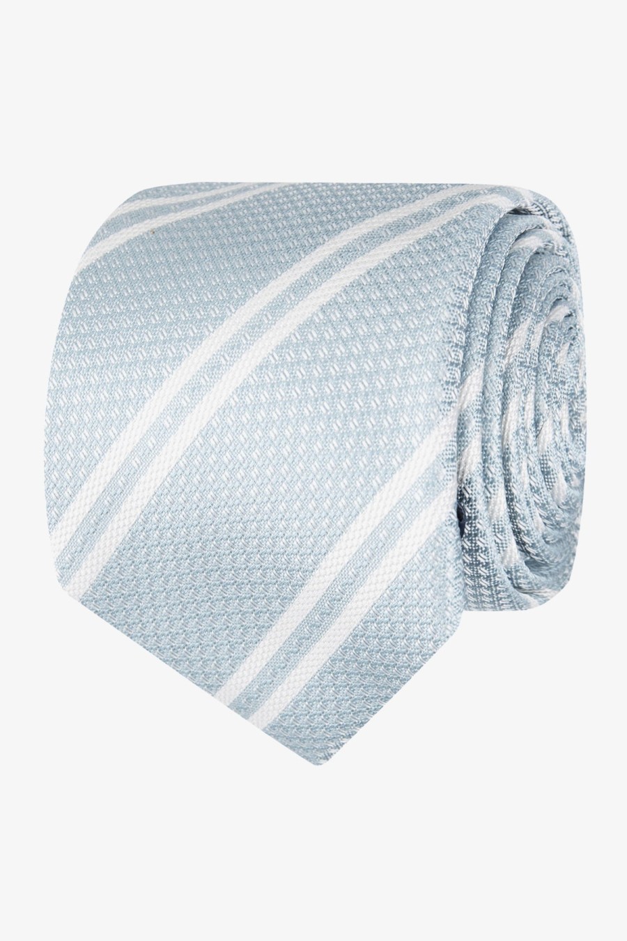 Shoes & Accessories Abelard Neck Ties | Abelard | Stripe Silk Tie Aqua