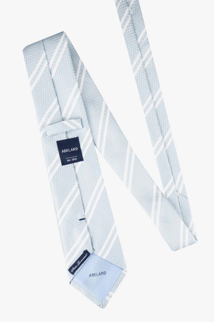 Shoes & Accessories Abelard Neck Ties | Abelard | Stripe Silk Tie Aqua